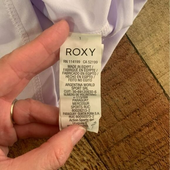 Roxy girls size xxl white and pink swim short sleeve rashguard - Picture 8 of 10